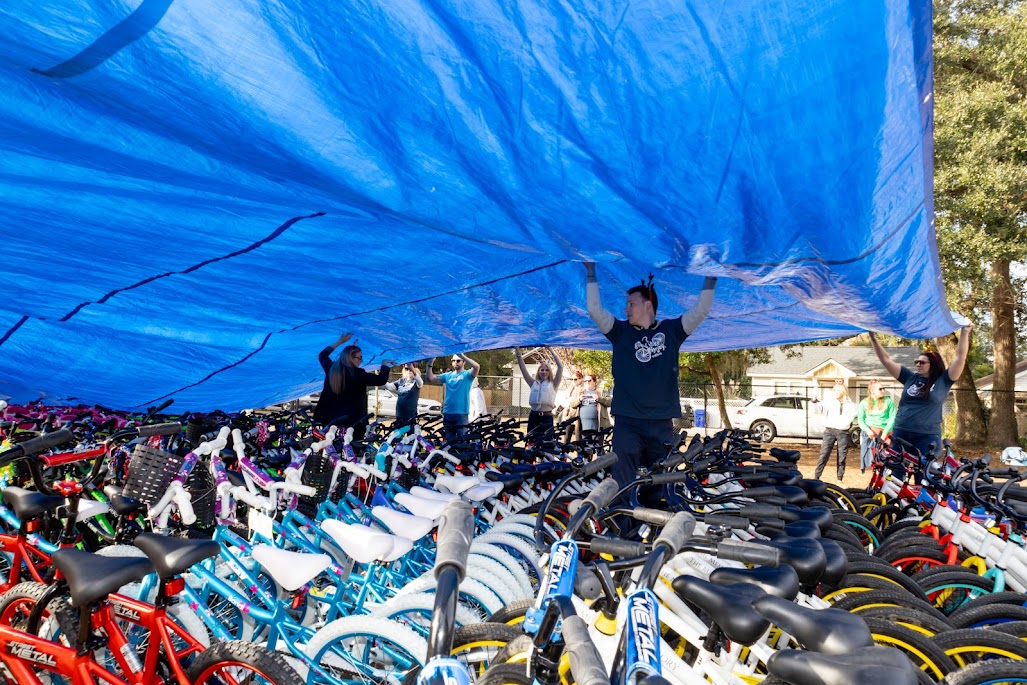 Going Places kids with bikes