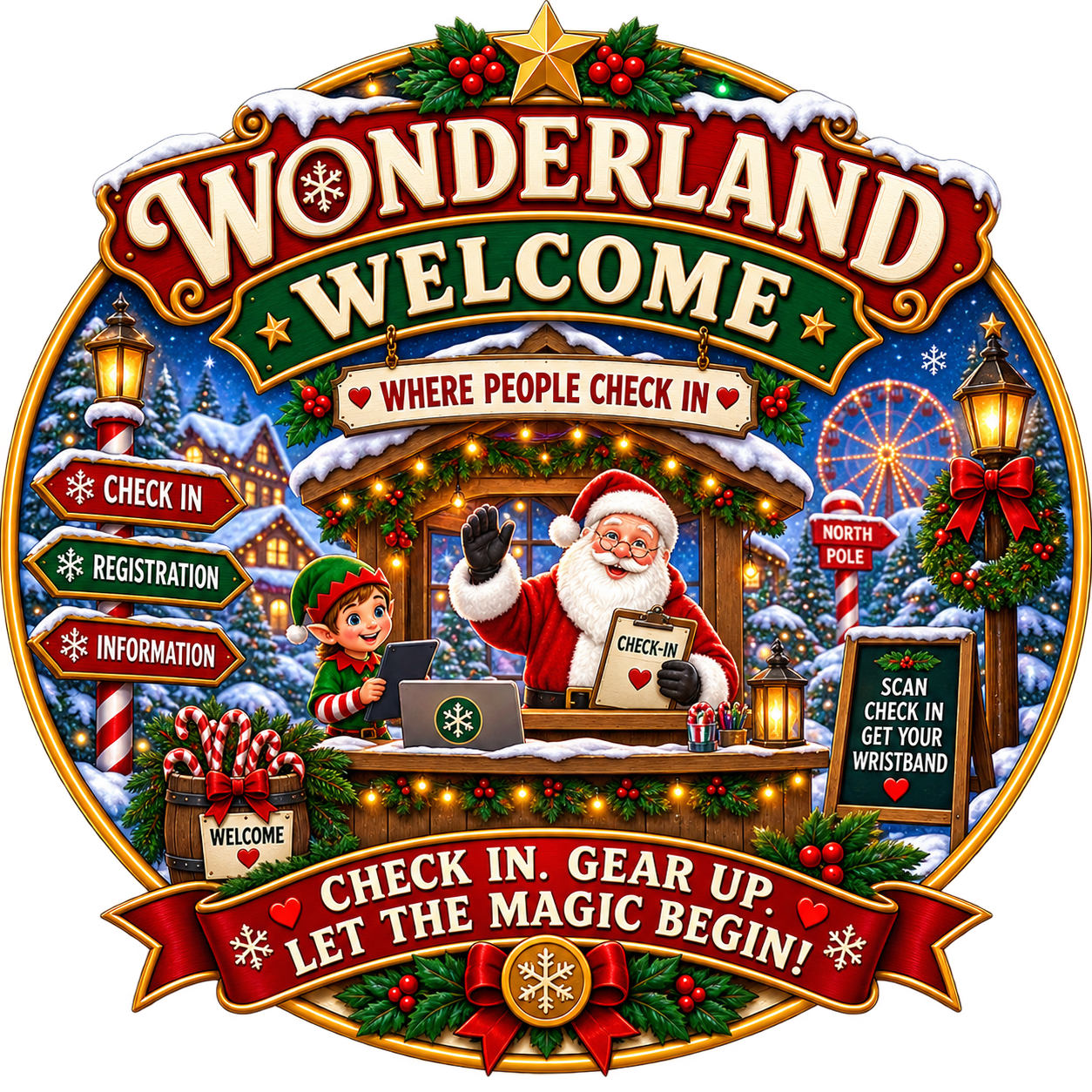 Wonderland Welcome crest
