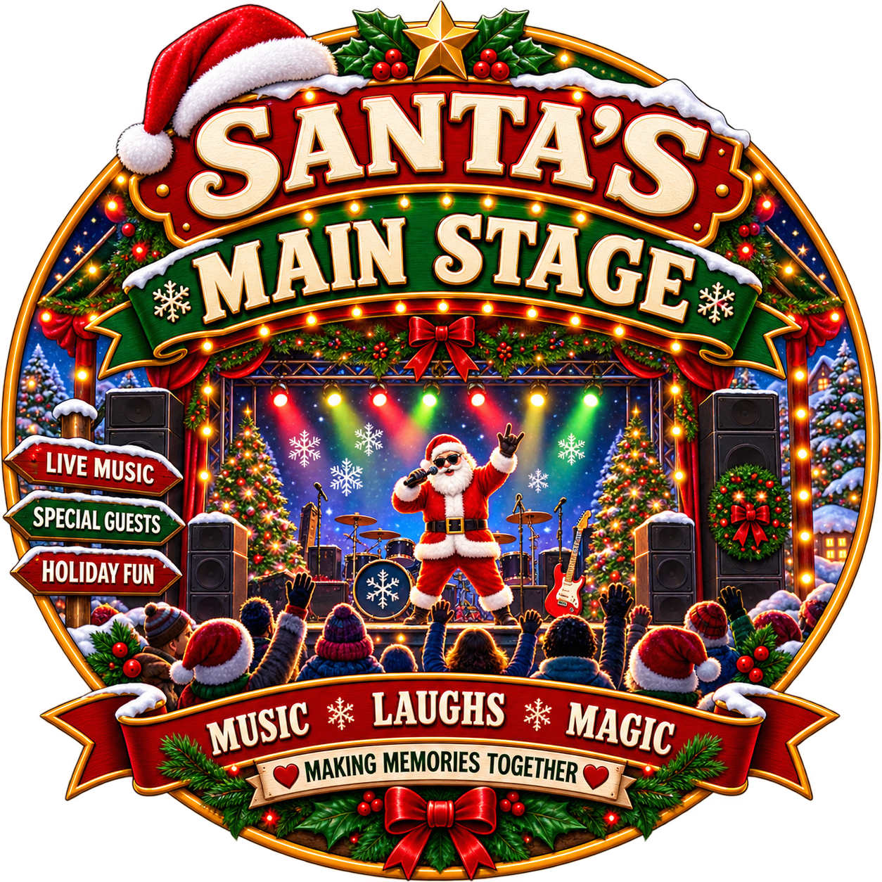 Santa's Main Stage crest