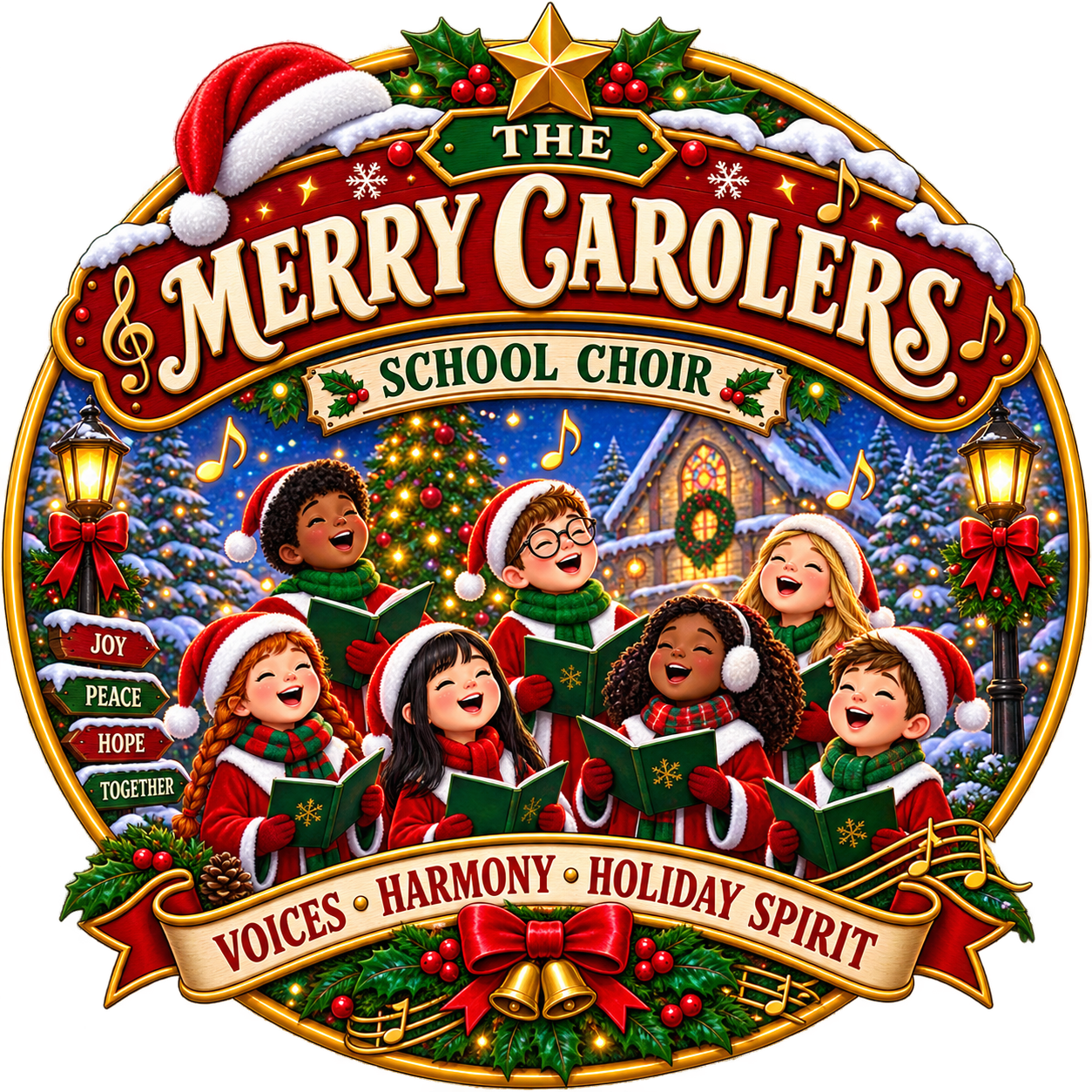 The Merry Carolers crest