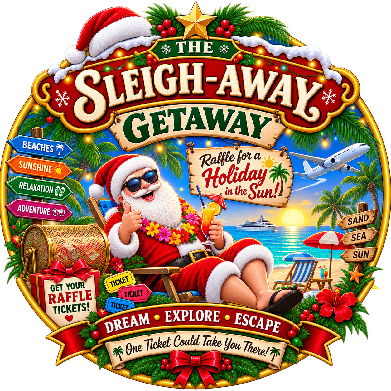 The Sleigh-Away Getaway crest