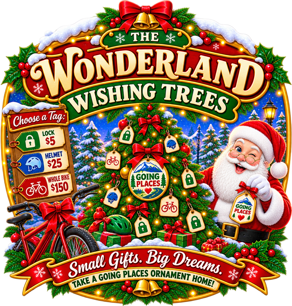 Wonderland Wishing Trees crest