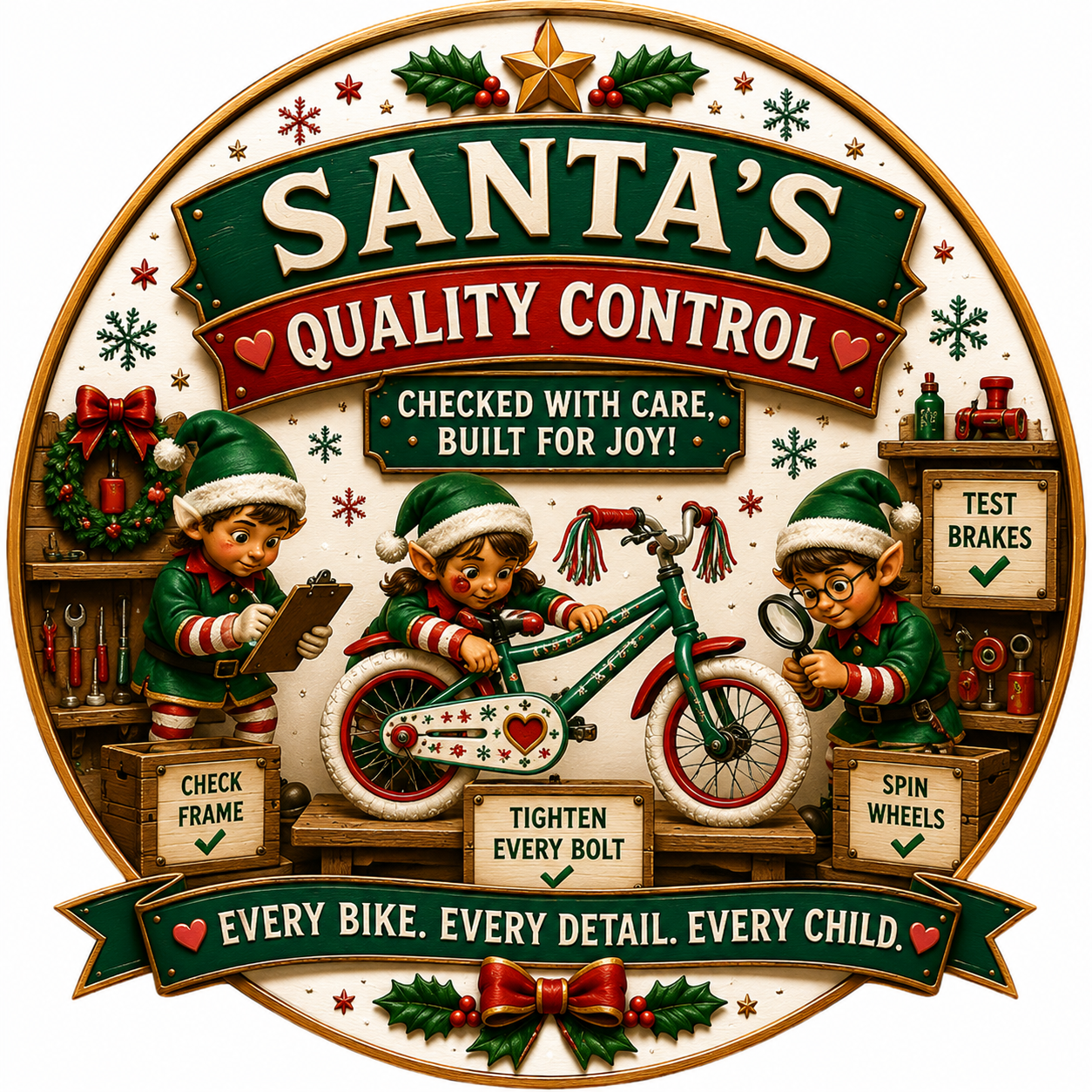 Santa's Quality Control crest