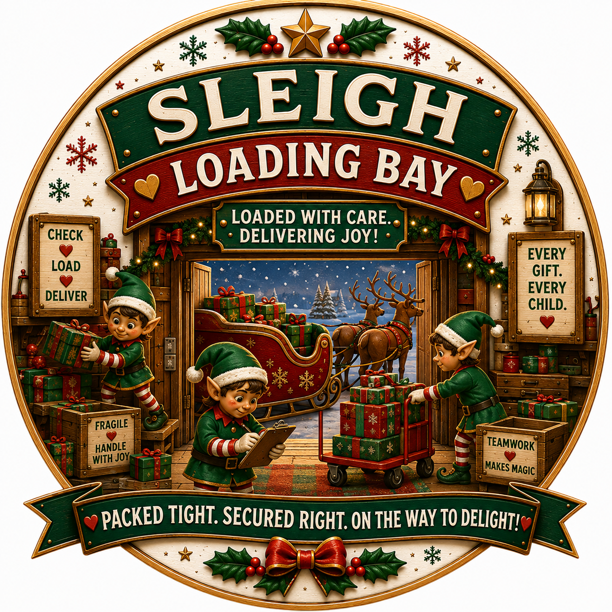 Sleigh Loading Bay crest