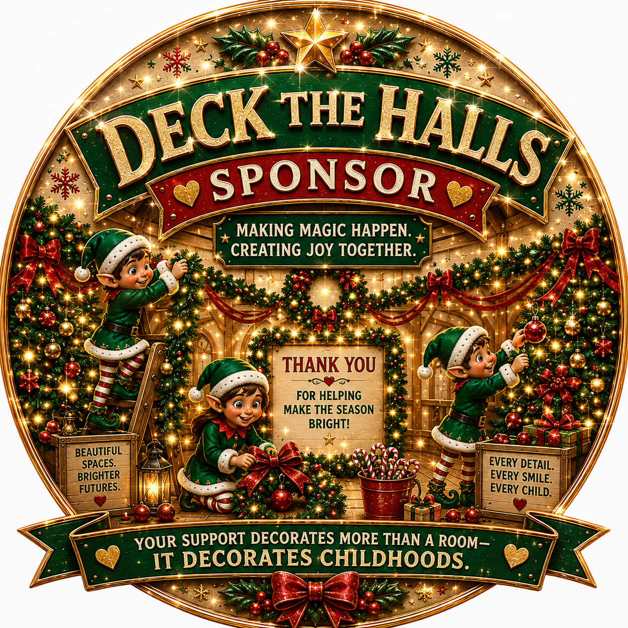 Deck the Halls Sponsor crest