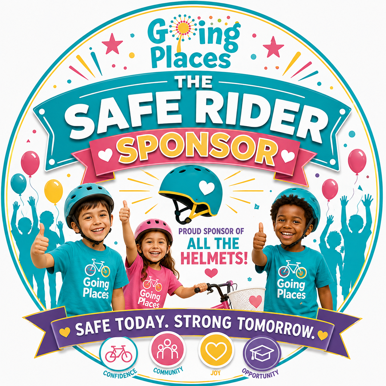 The Safe Rider crest