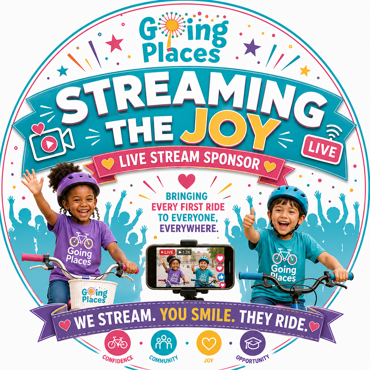 Streaming the Joy crest