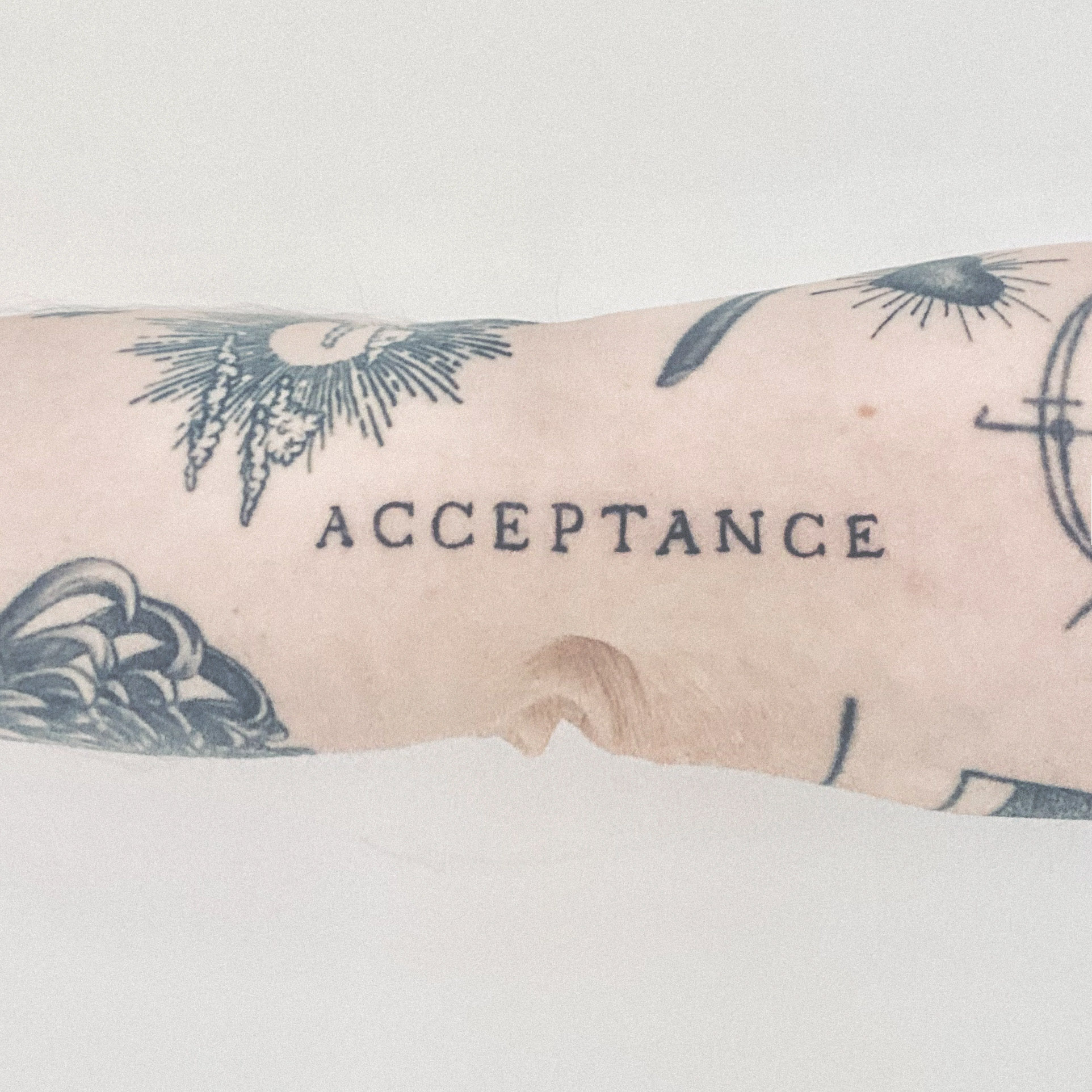 Simon's ‘ACCEPTANCE’ Tattoo