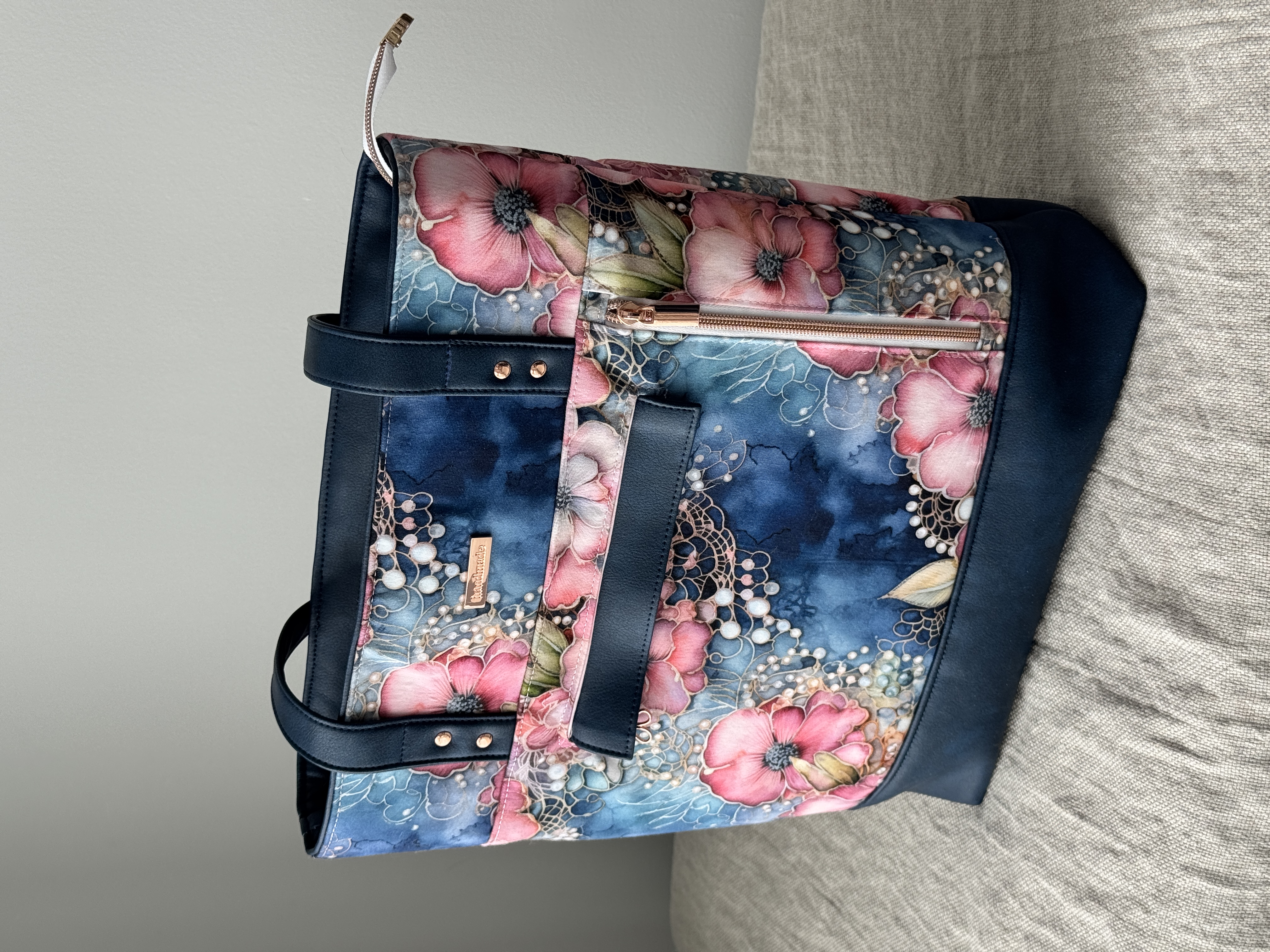 Handmade waxed canvas totes and carryalls by Craxy Designs