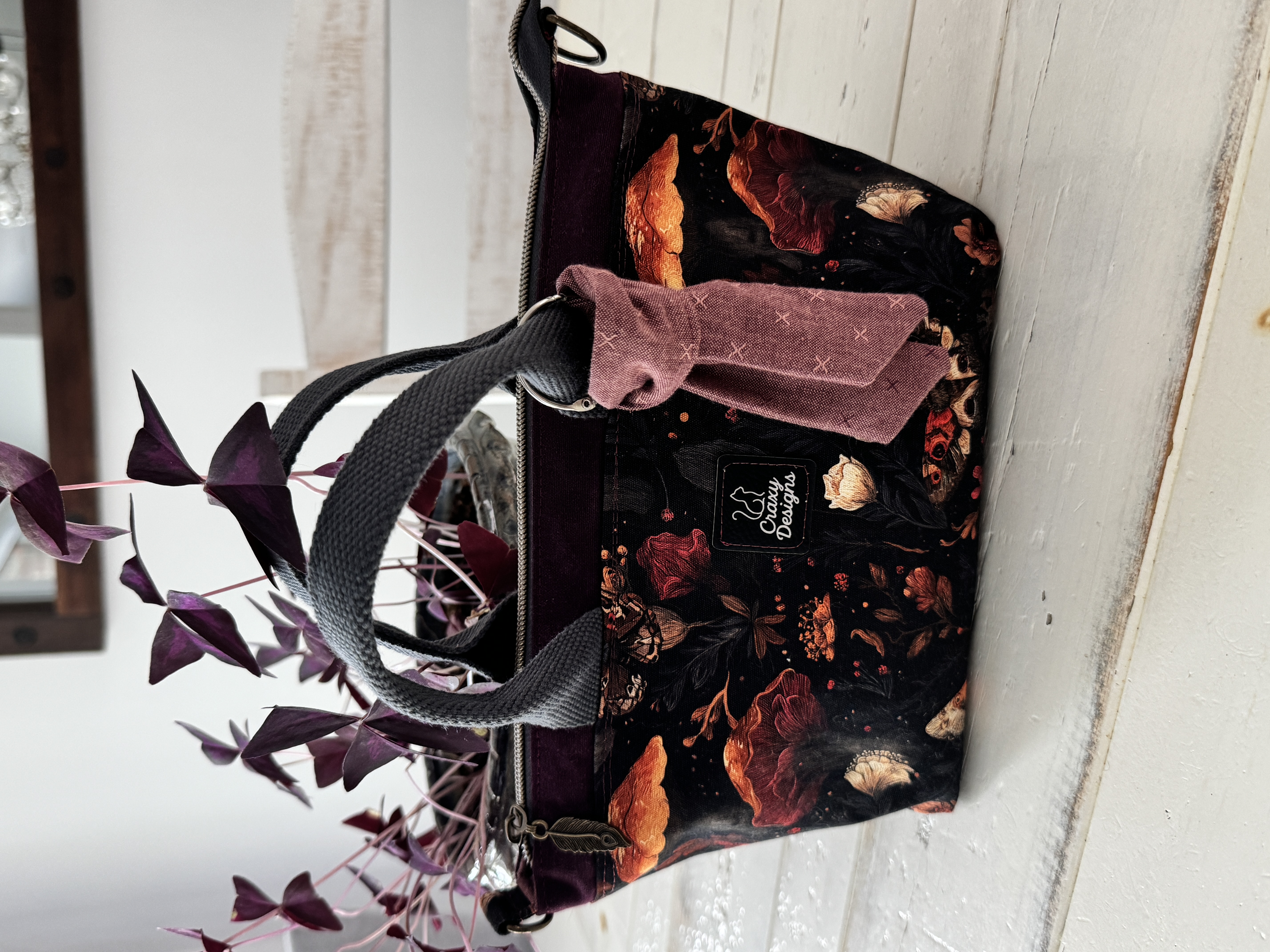 Handmade small bags by Craxy Designs — a colourful cotton canvas mini handheld tote