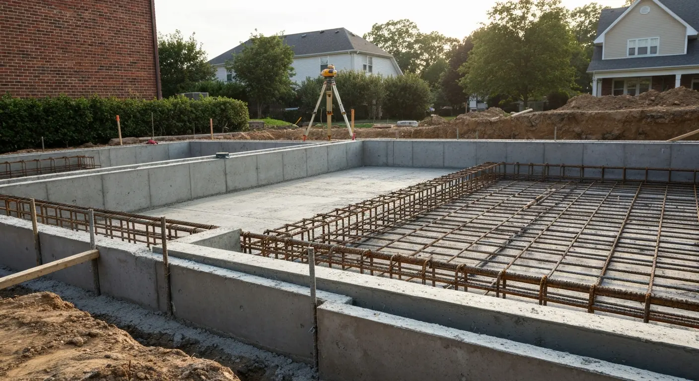 Concrete foundation and structural work