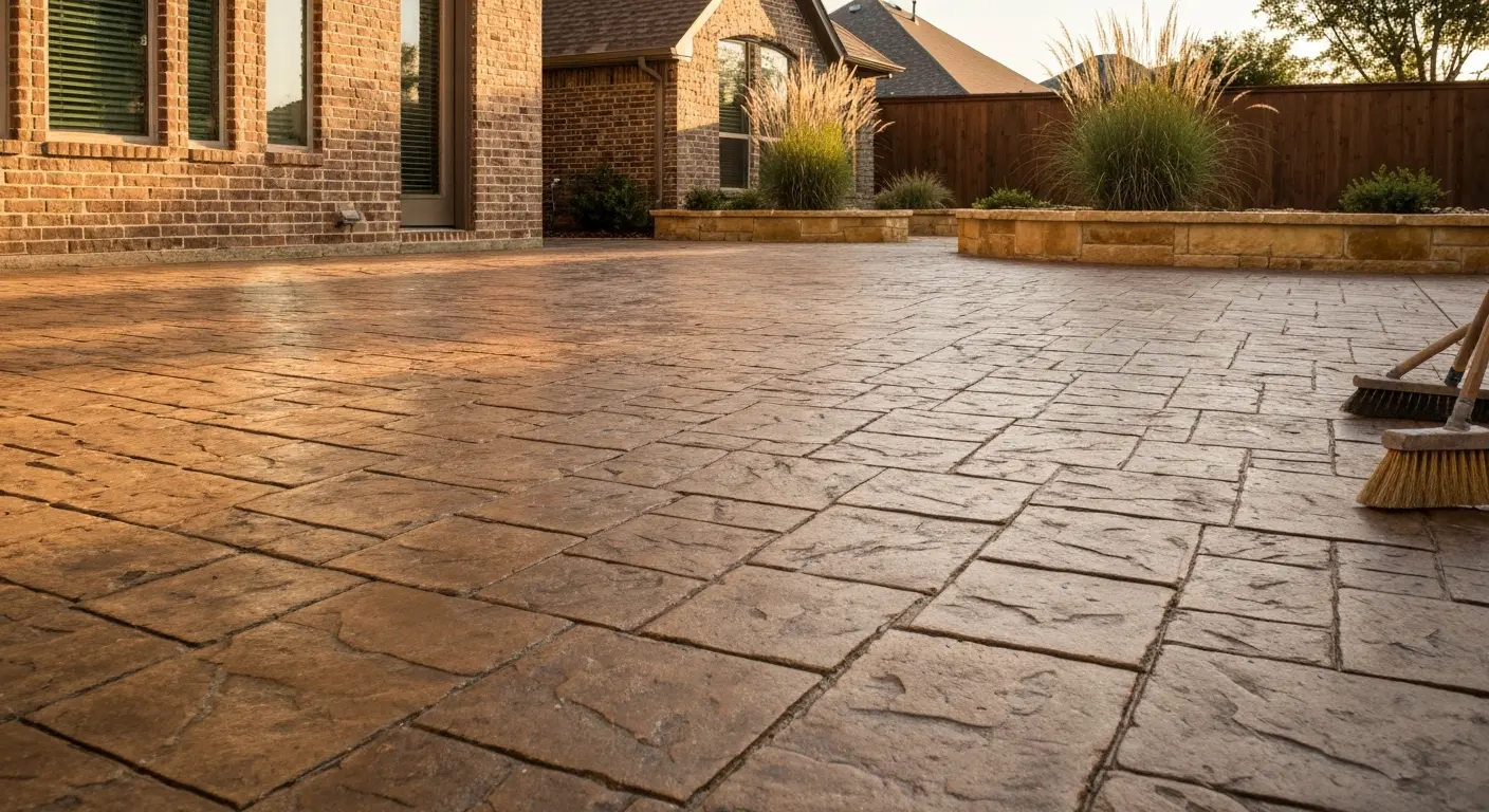 Stamped concrete pattern