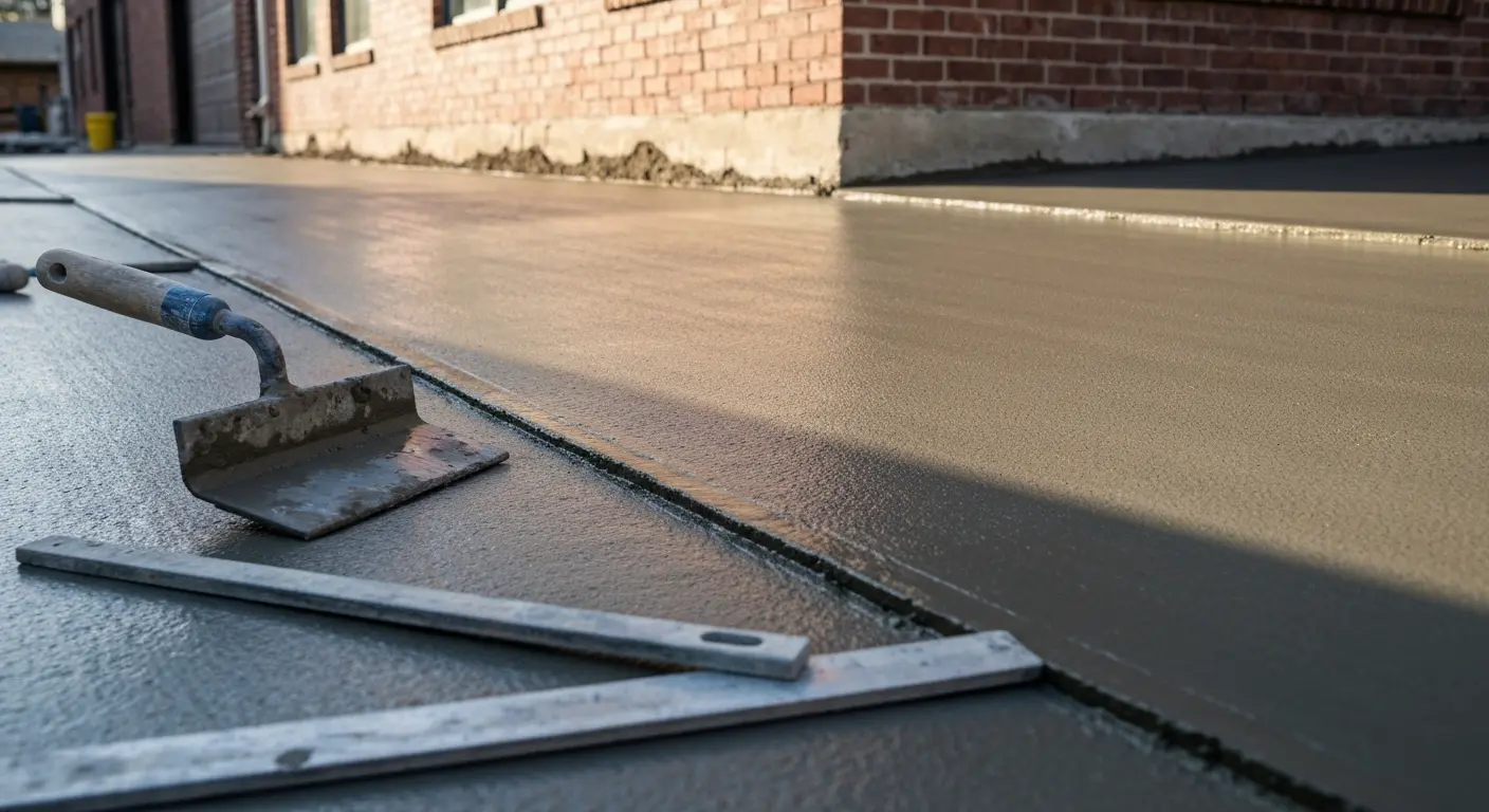 Concrete work including patio and foundation