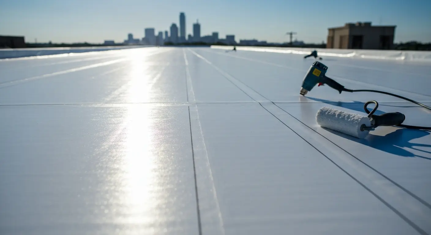 TPO membrane installation