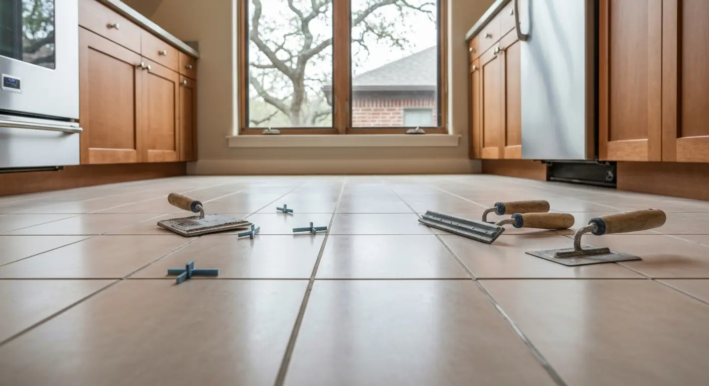Kitchen tile flooring