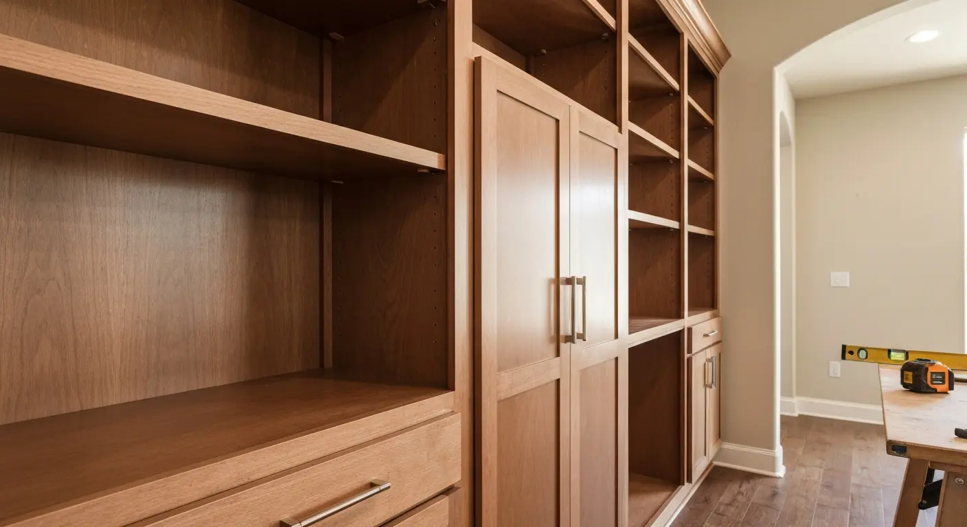 Multi-room custom cabinet project
