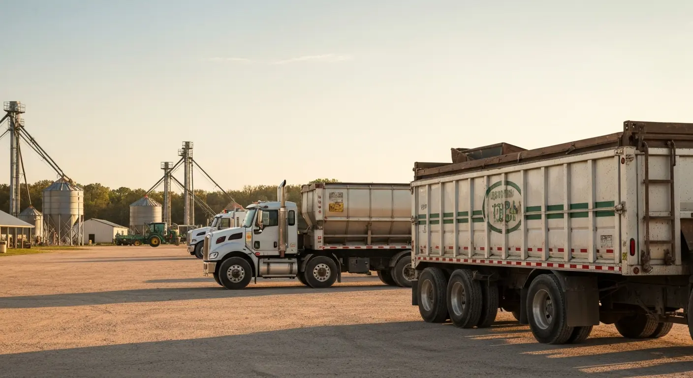 Agricultural delivery trucks