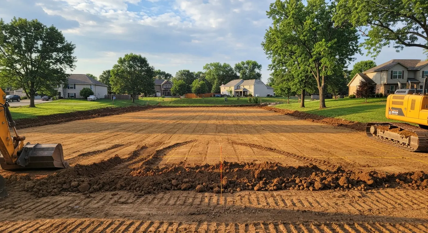 Residential land clearing in Missouri
