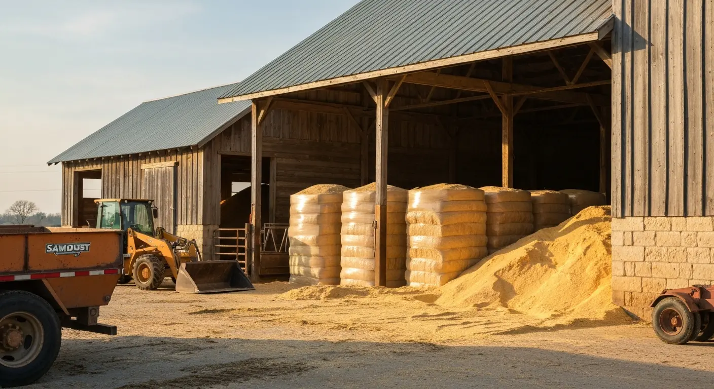 Sawdust bedding supply