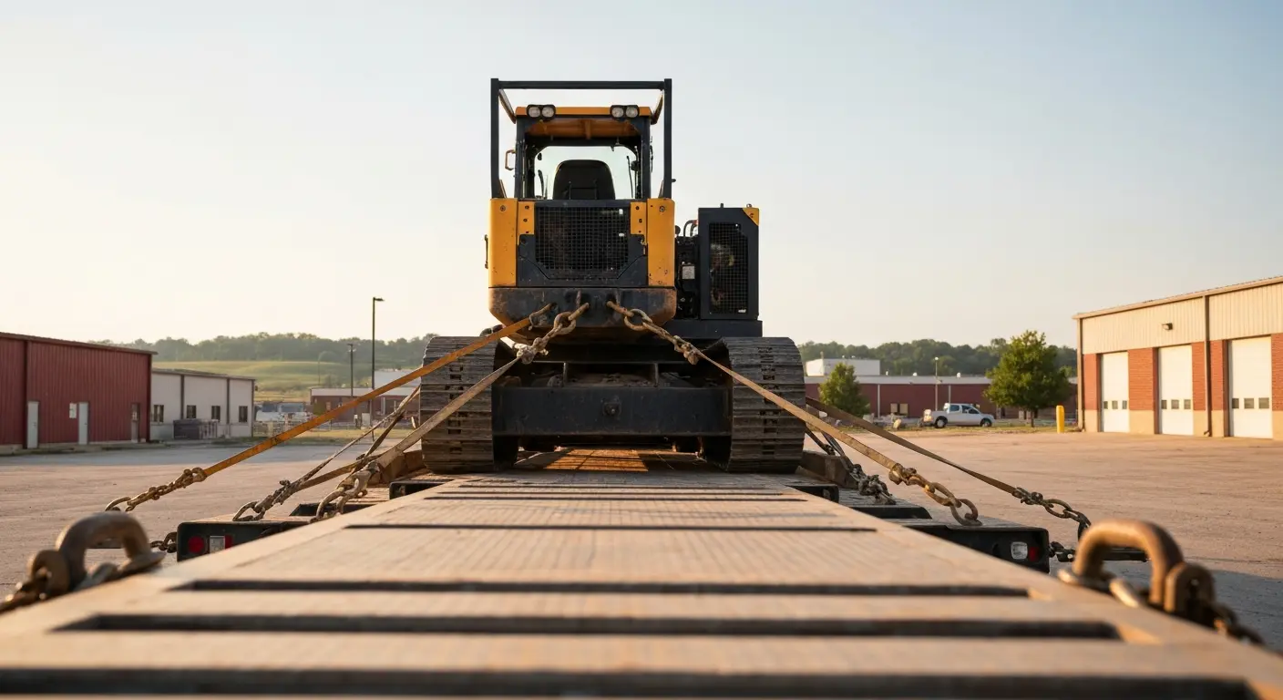 Heavy machinery hauling service