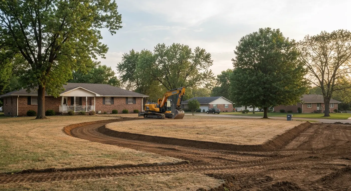 Excavation site preparation