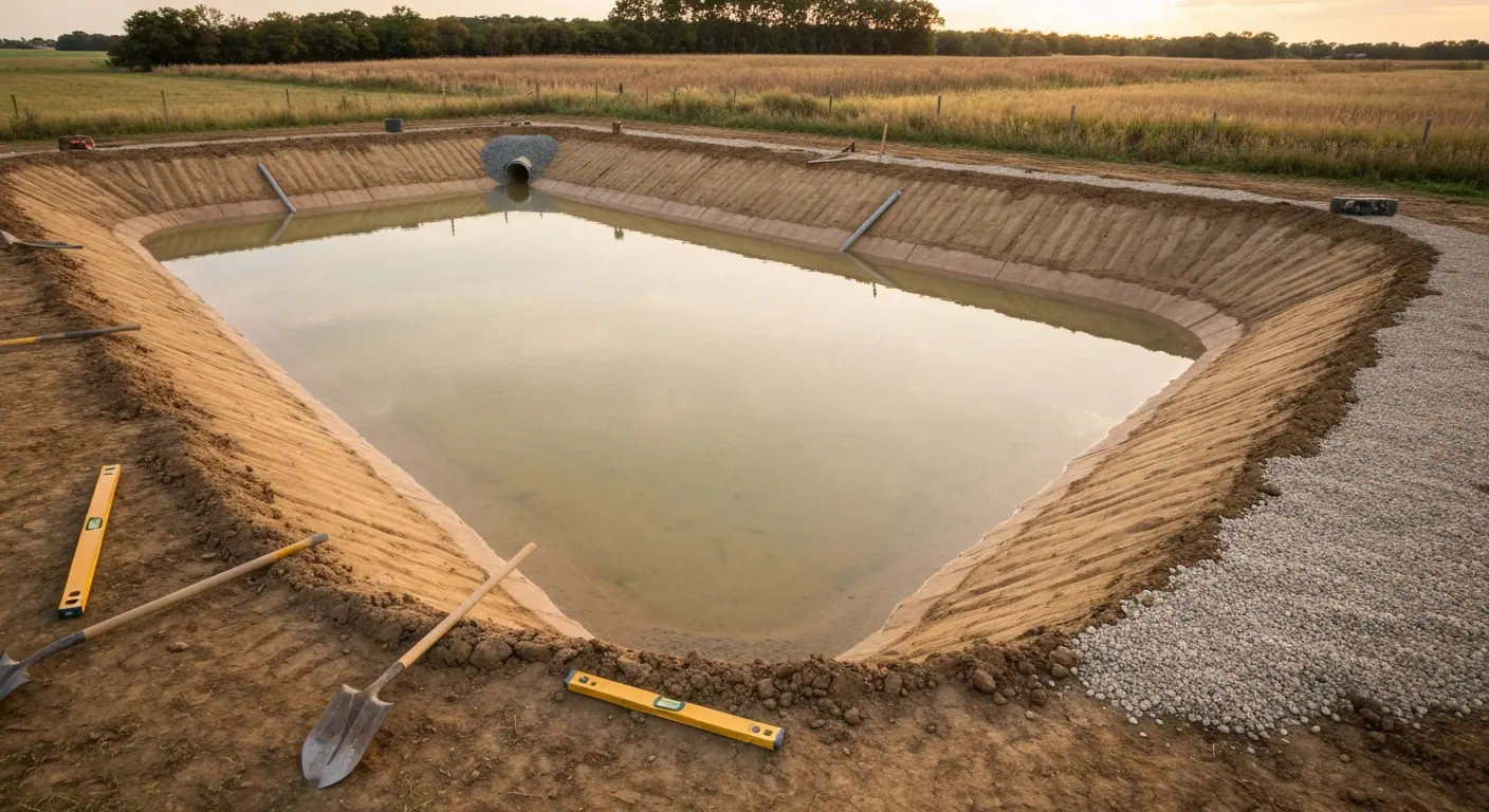 Pond construction
