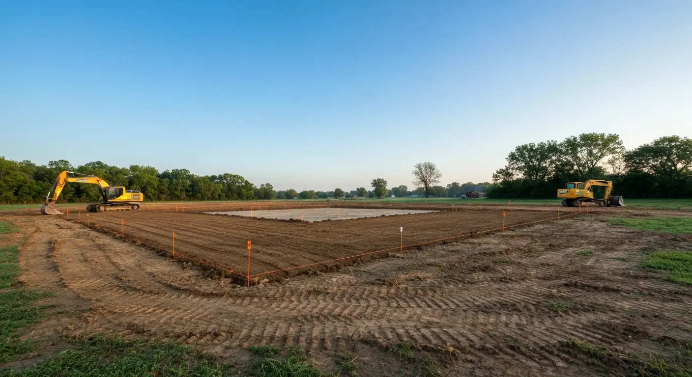 Excavation site preparation