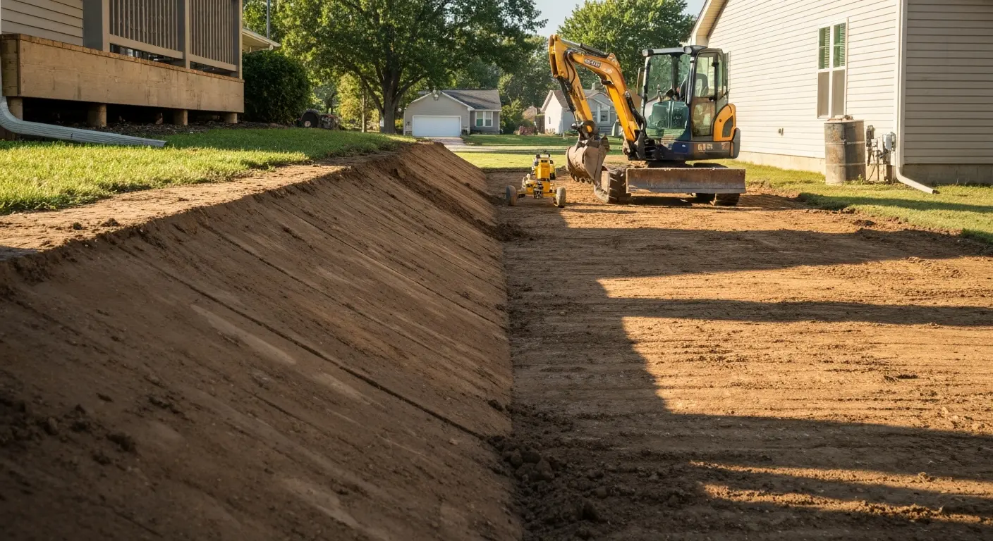 Site grading in progress