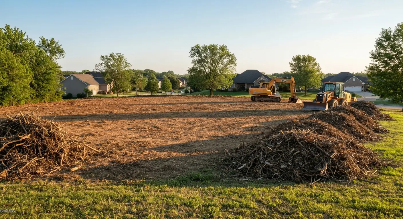 Land clearing in Lake St. Louis