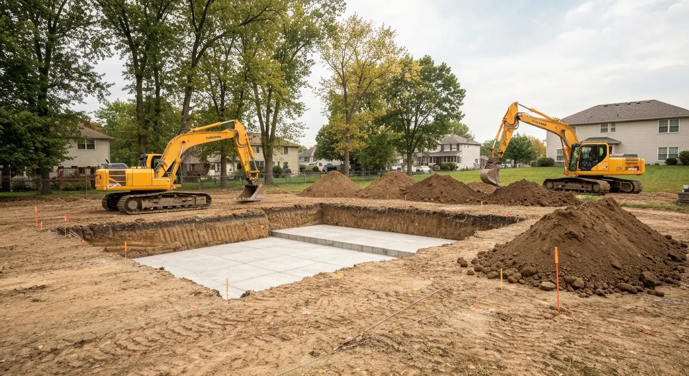 Residential site preparation in Kirkwood