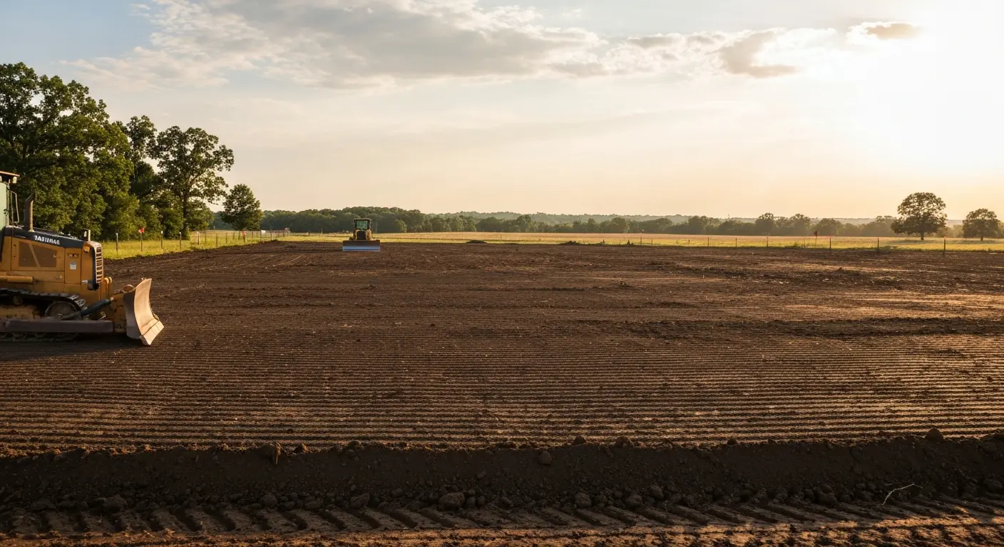 Land clearing for Missouri farm development