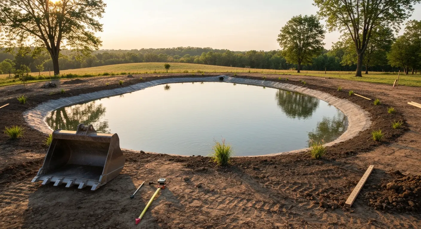 Pond construction and water management
