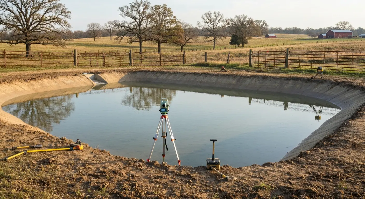 Farm pond construction