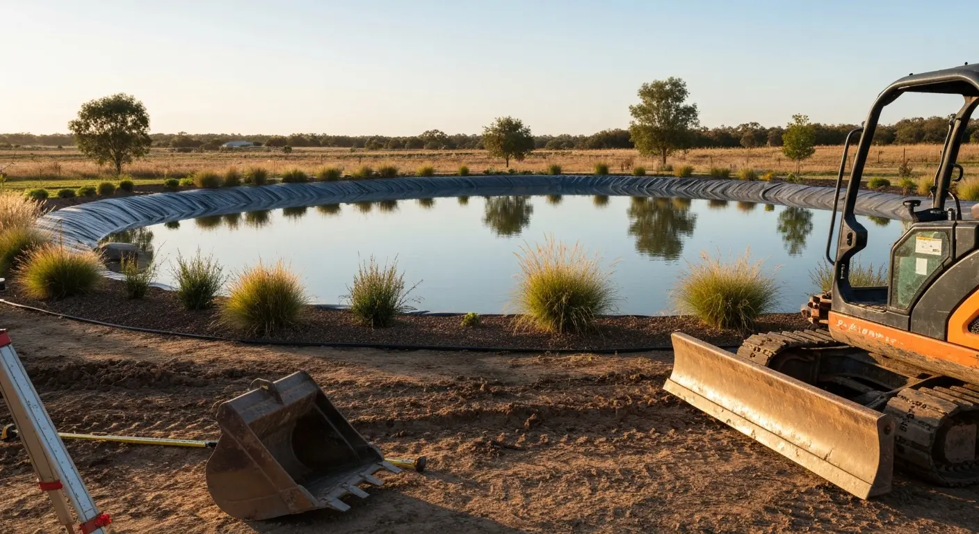 Pond construction and excavation