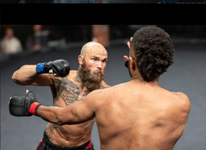 Cody Adair celebrates his 34-second first-round TKO at Fight Night Barrie in Ontario. Cody Adair celebrates his 34-second first-round TKO at Fight Night Barrie in Ontario.