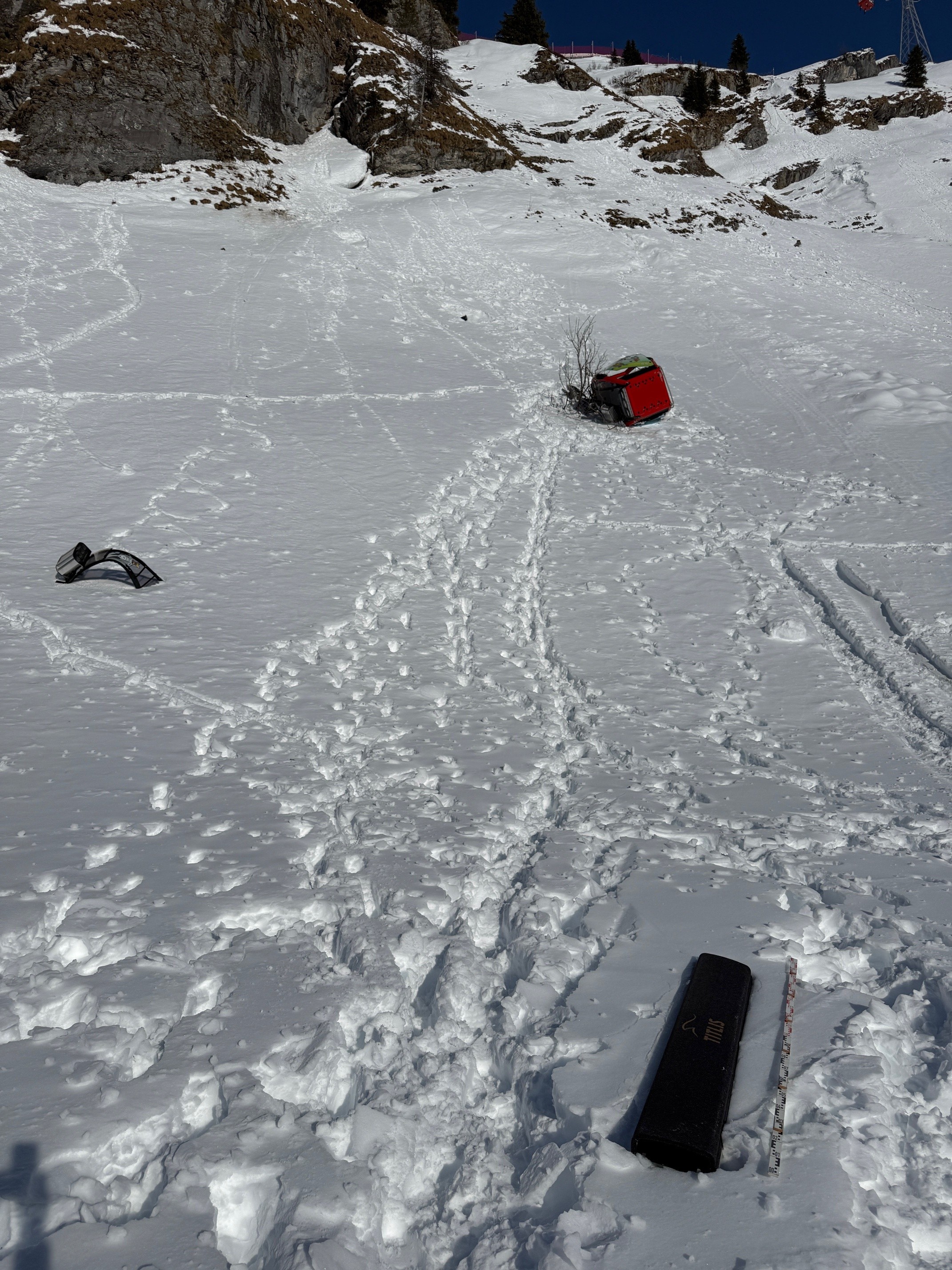 Abgestürzte Gondel der Titlisbahnen Abgestürzte Gondel der Titlisbahnen