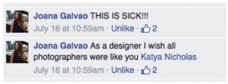 Joana Galvão Facebook comments