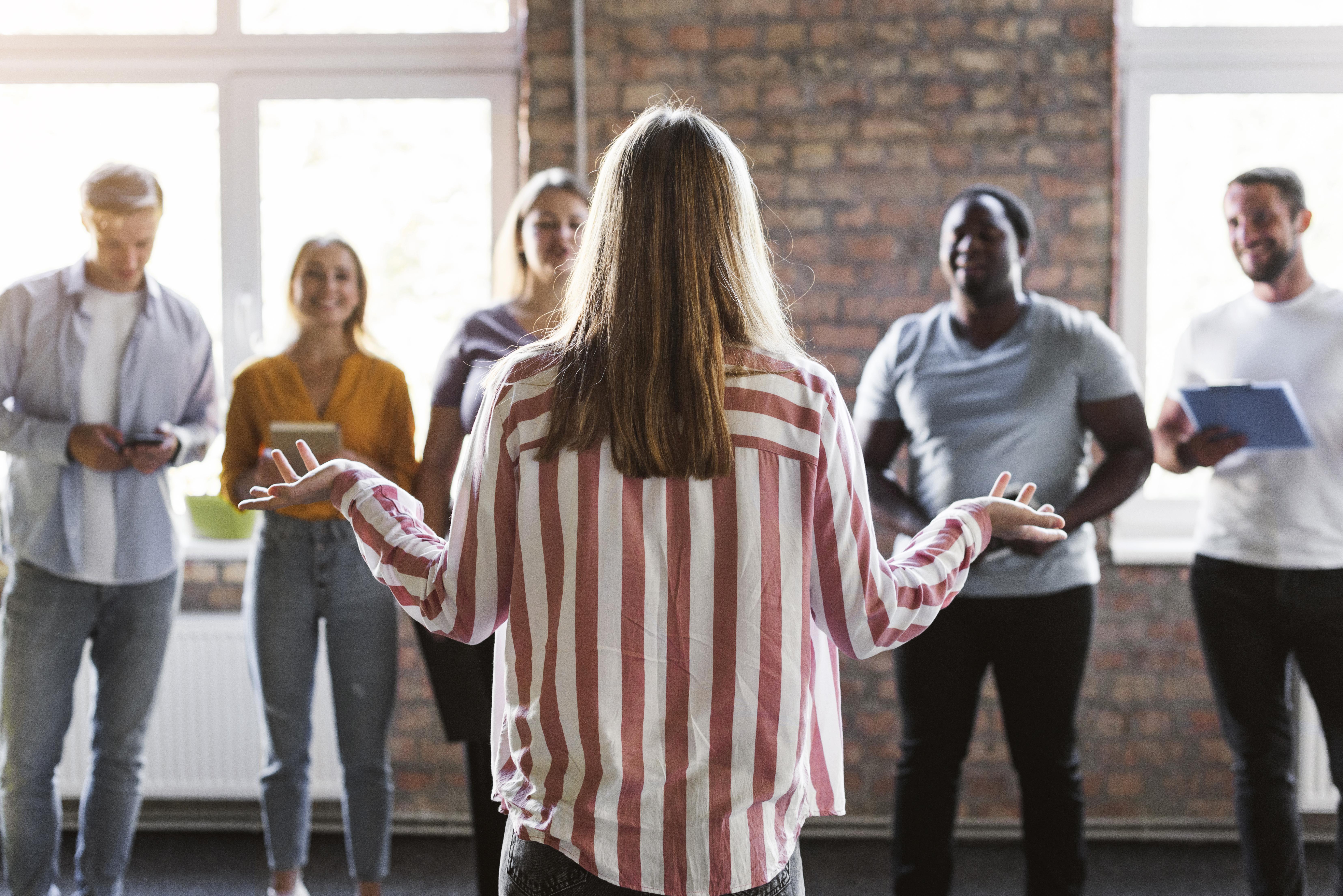 Speaking with courage despite feeling nervous