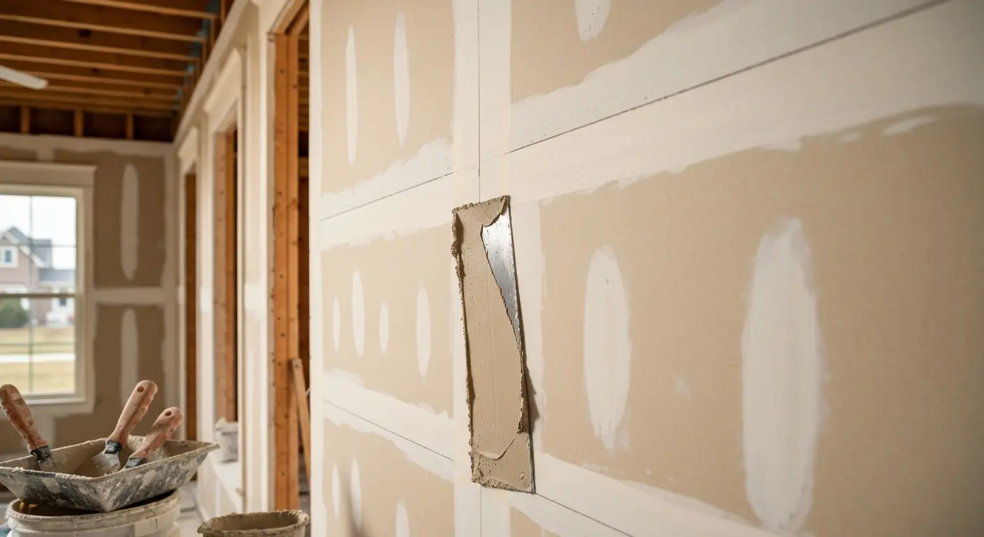 Drywall finishing work