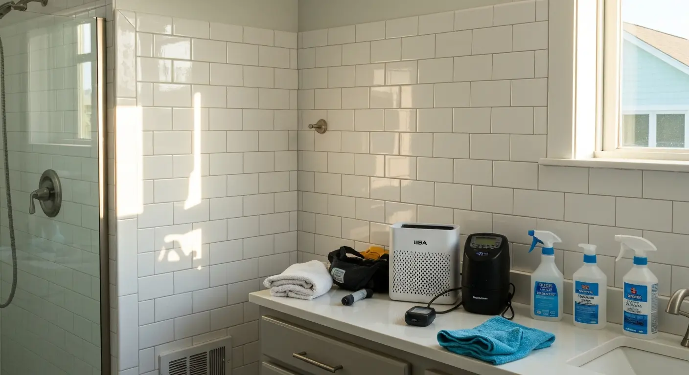 Bathroom mold cleaning