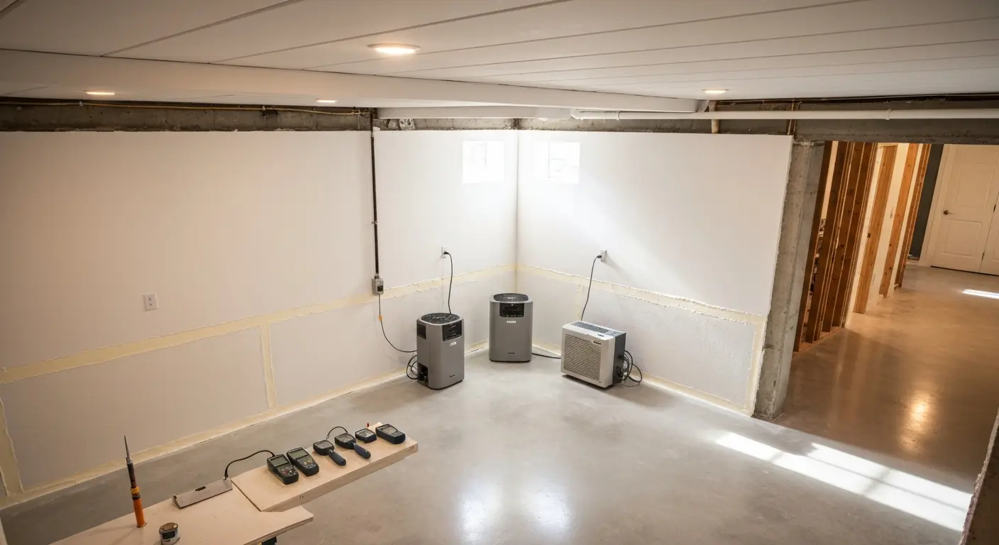 Basement mold remediation
