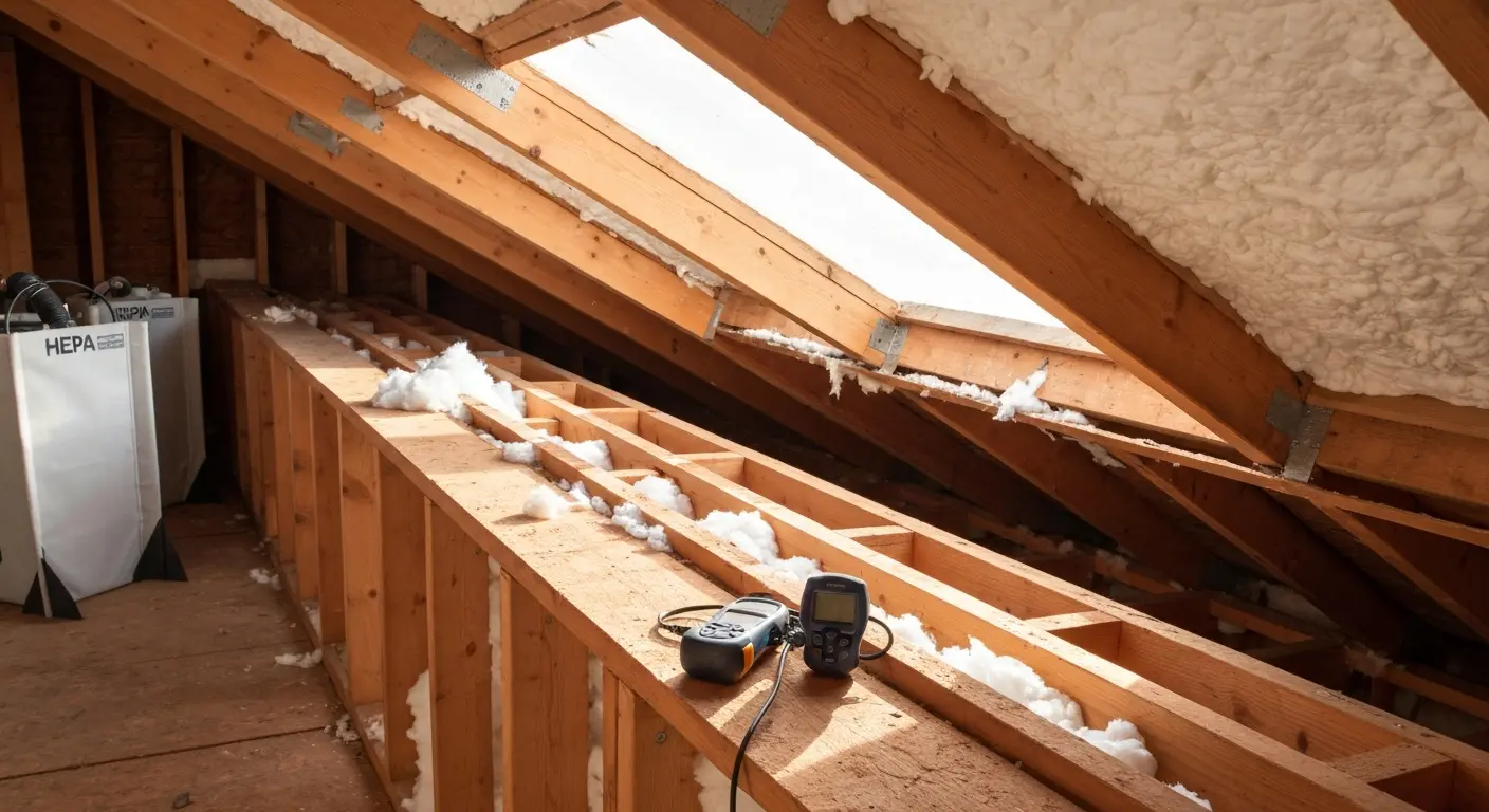 Attic mold removal