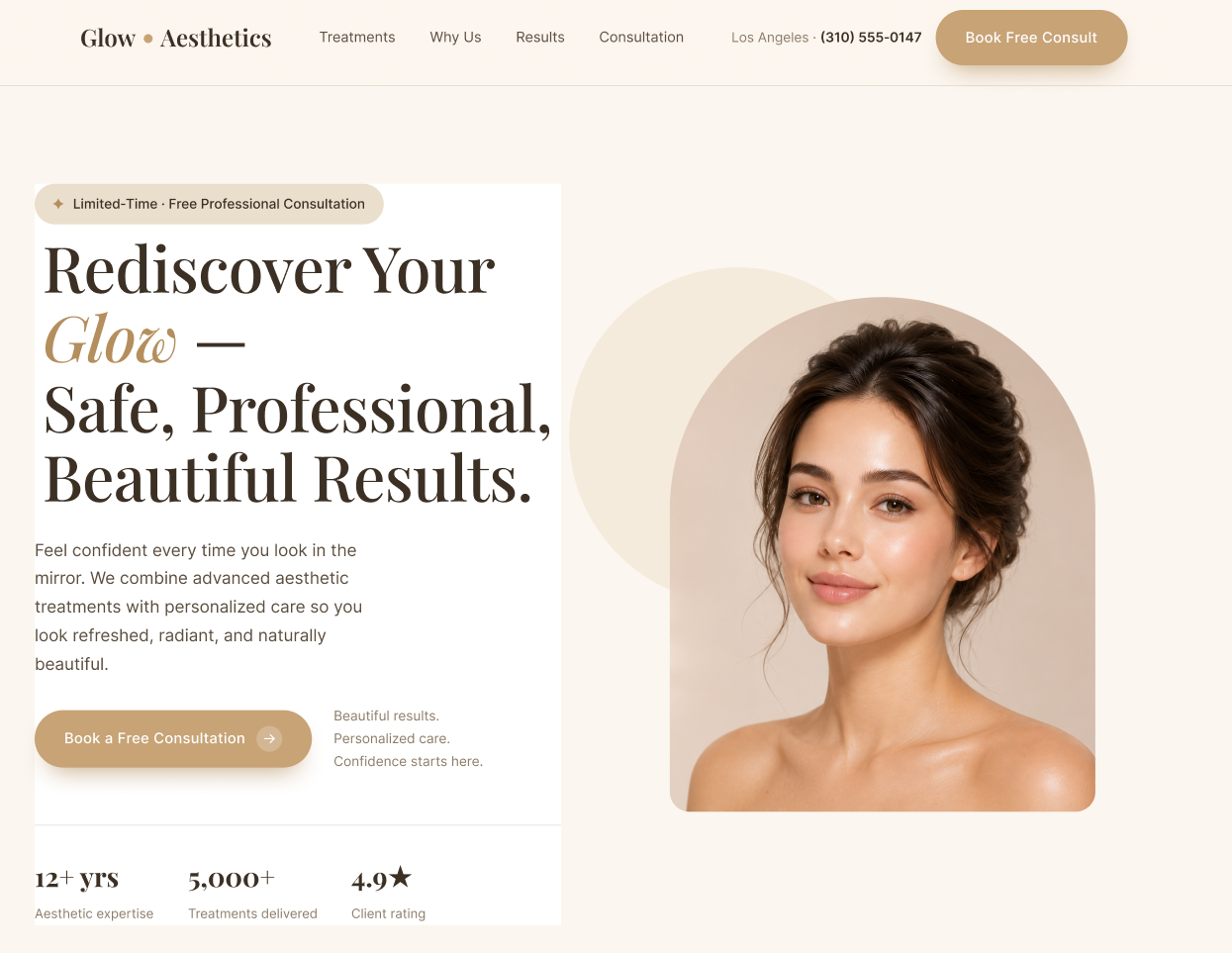 Glow Clinic, Funnels