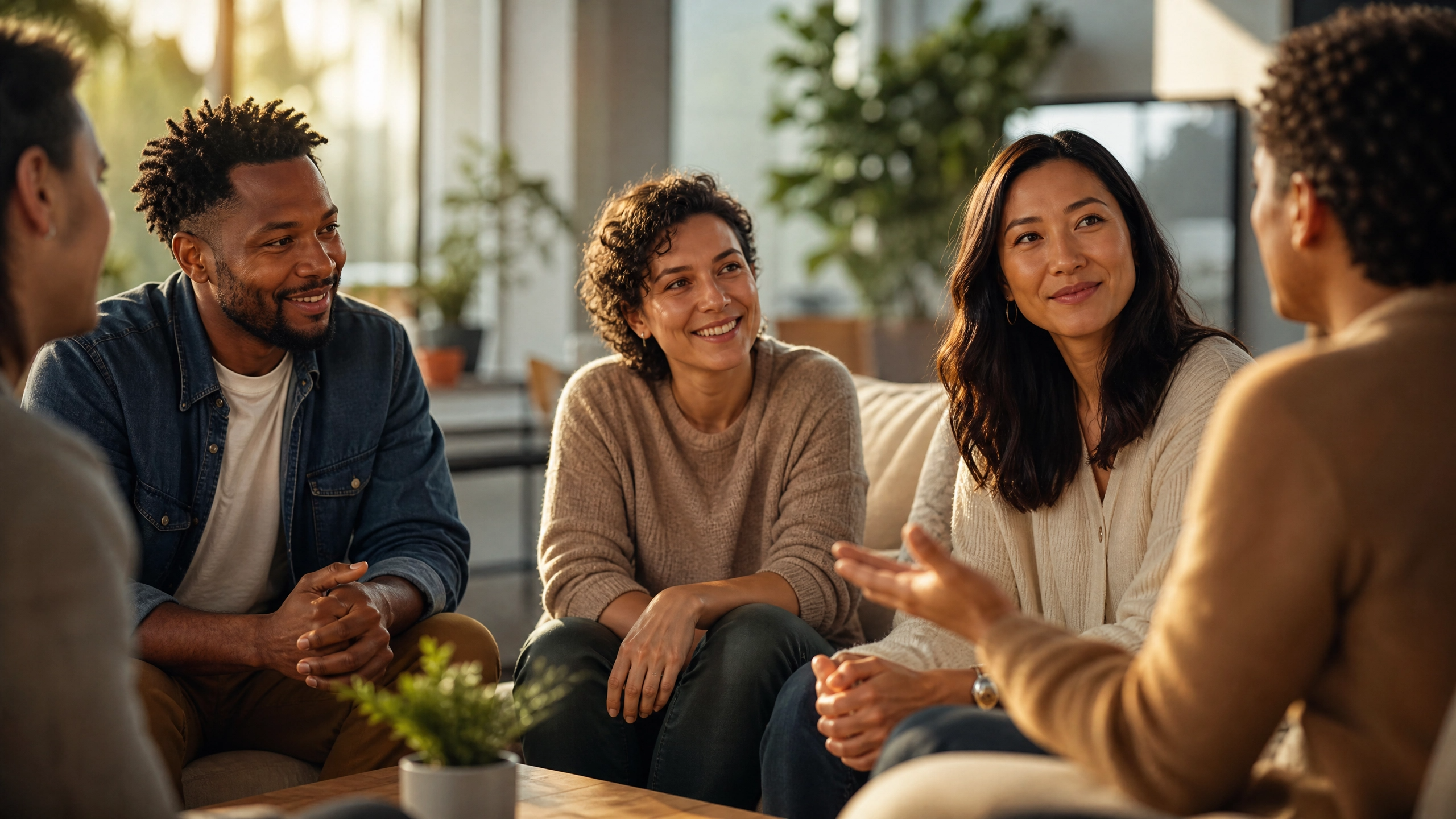 Warm human-centric lifestyle scene