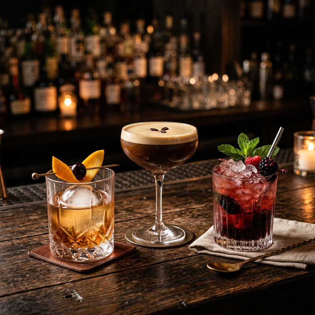 Cocktails at Lake Drive Tavern