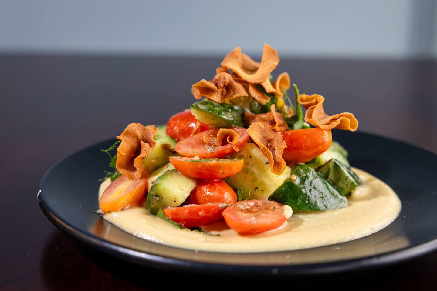 Dinner plate at Lake Drive Tavern