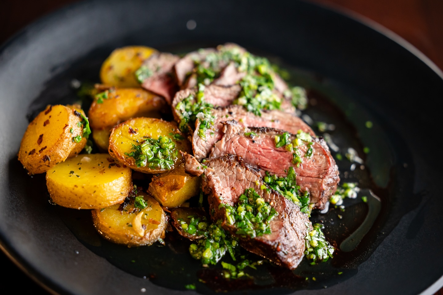 Steak at Lake Drive Tavern