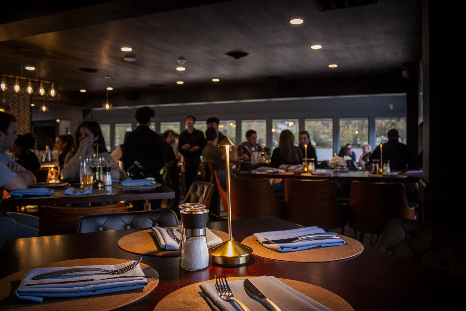 Guests dining at Lake Drive Tavern