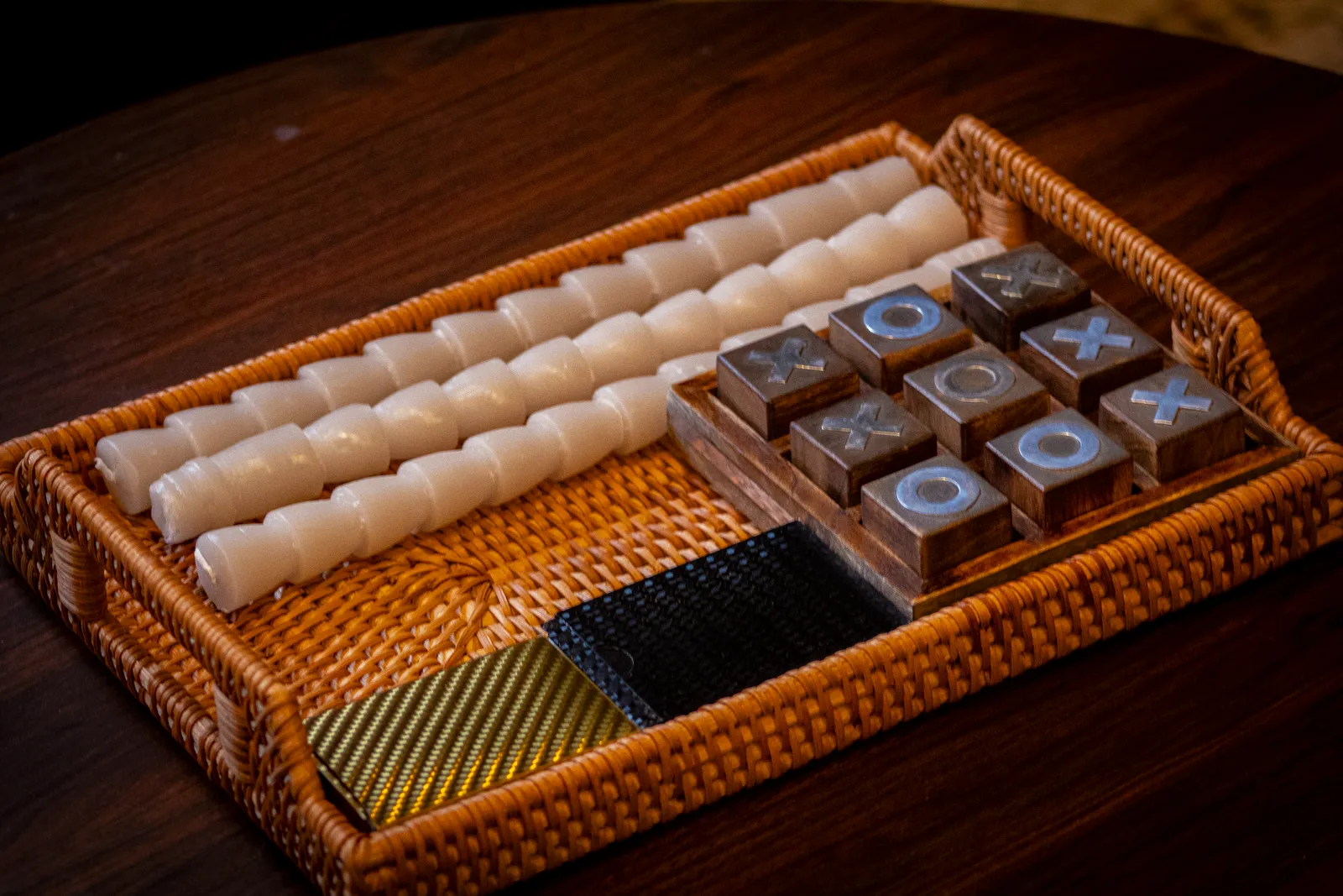 Games tray in upstairs lounge