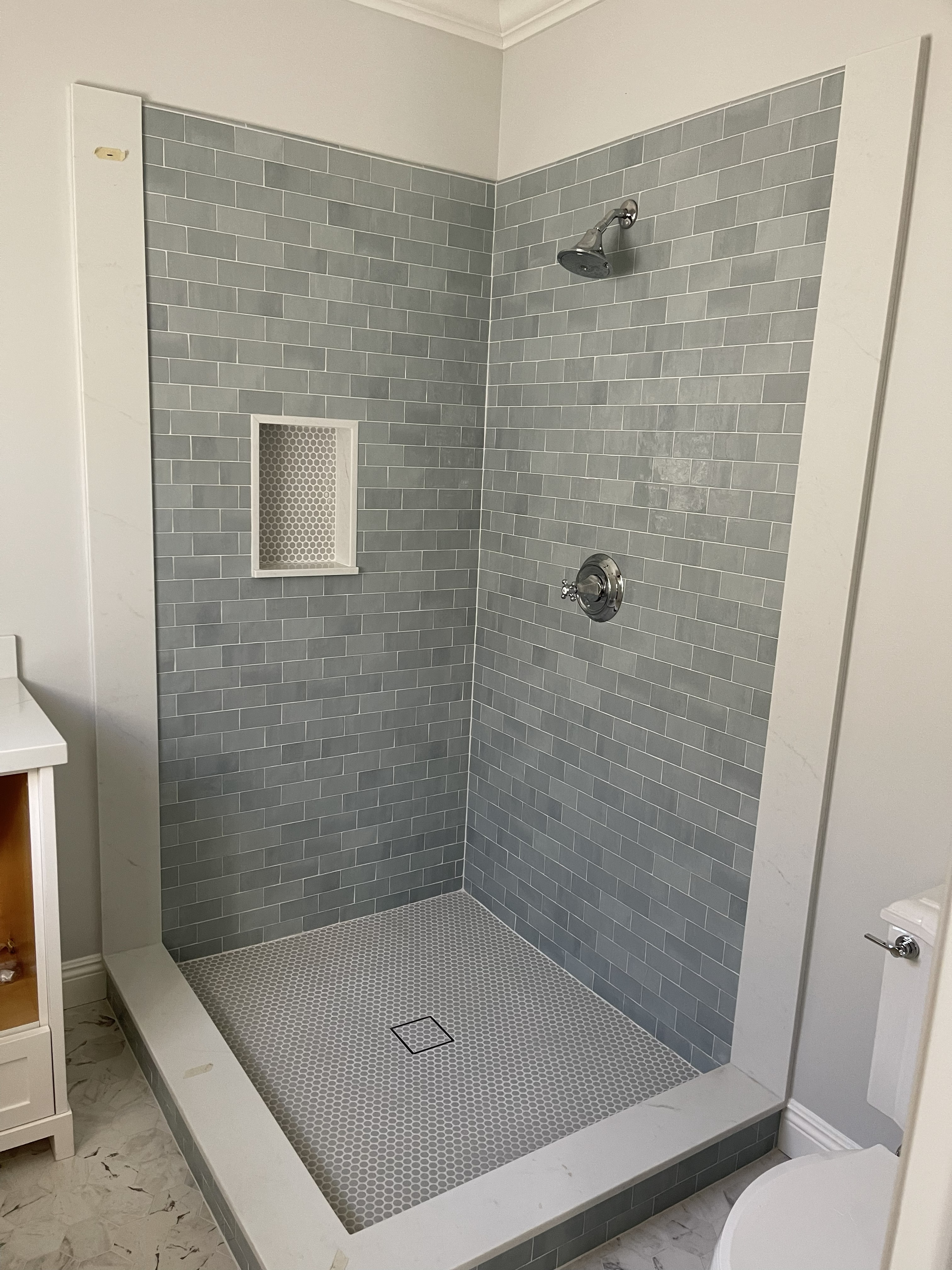 Custom bathroom tile installation in Los Angeles and Orange County by Galla Tile